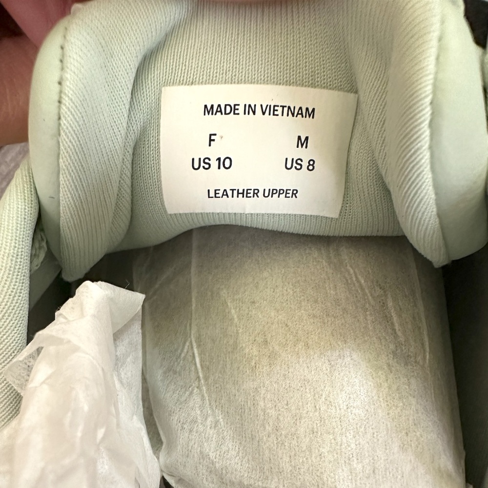 Everlane ReLeather Tennis Shoe - Lily Mint- Women Size 10- NWB - Picture 7 of 9